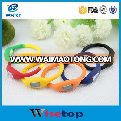 Promotional gift Silicone Ion Wristband Watch Silicone Digital Ion Watch Silicone Sports Bracelet Watch Anion Negative