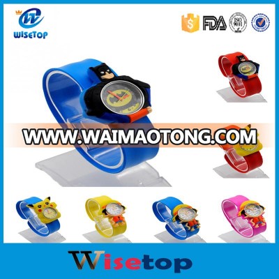 Smart applied Cute Cartoon Children Kid Quartz Sports Bendable Rubber Strap Wrist Watch