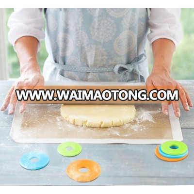 Non Toxic Rolling Pin Removable Rings For DIY Kitchen